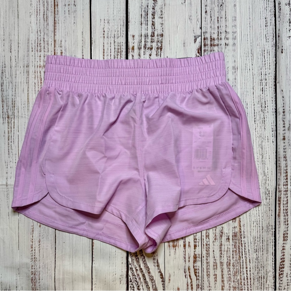 NWT Adidas Women’s Pacer 3” Athletic Shorts Lavender Size S